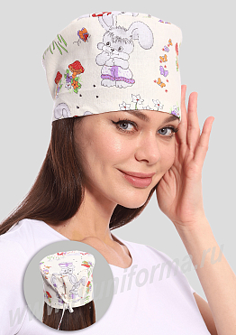 Колпак медицинский детский рисунок унисекс арт. ГУ-12-70-БЗ